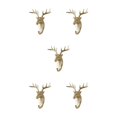 thumbnail image 1 of Wweixi Coat Hooks Easy To Install And Wide Application For Added In Daily Life golden (deer) 5Set, 1 of 6