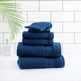 thumbnail image 1 of hometrends Solid Bath Towel 6-Piece Set, Navy, 1 of 4