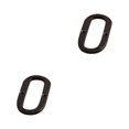 thumbnail image 4 of relayinert Durable And Rustproof Metal House Number Plaque Impeccable Door Decoration Easy To Install Metal Letters House Numbers B17--O 2Set, 4 of 6