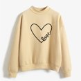 thumbnail image 4 of Meichang Chandail en Molleton Femme Saint-Valentin Mignon Cœur Graphique Chandail en Molleton Mignon Chandail Col Rond Manches Longues Chandails en Molleton de Vacances Valentines Day, 4 of 4