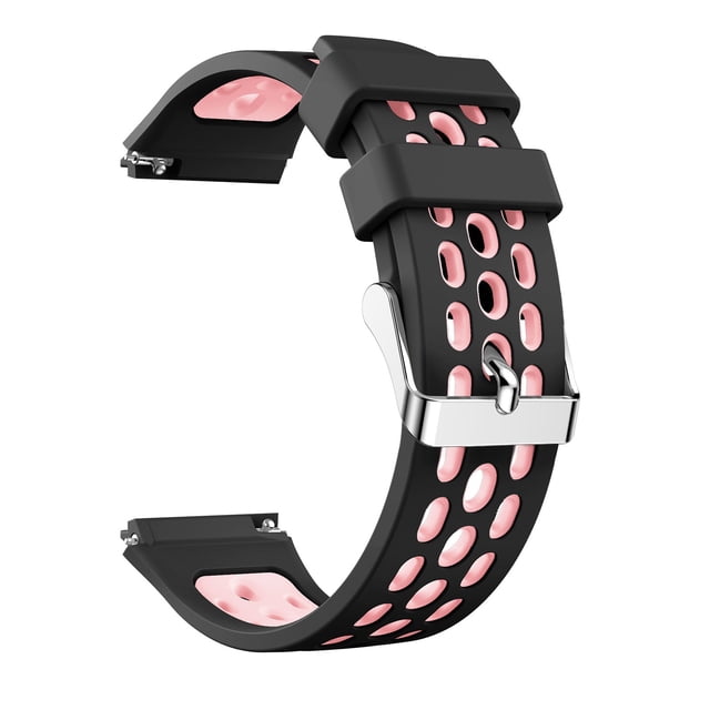 EGNMCR Bracelet en Maille à Trous Ronds Bicolore pour Montre GT 2E Watch Band