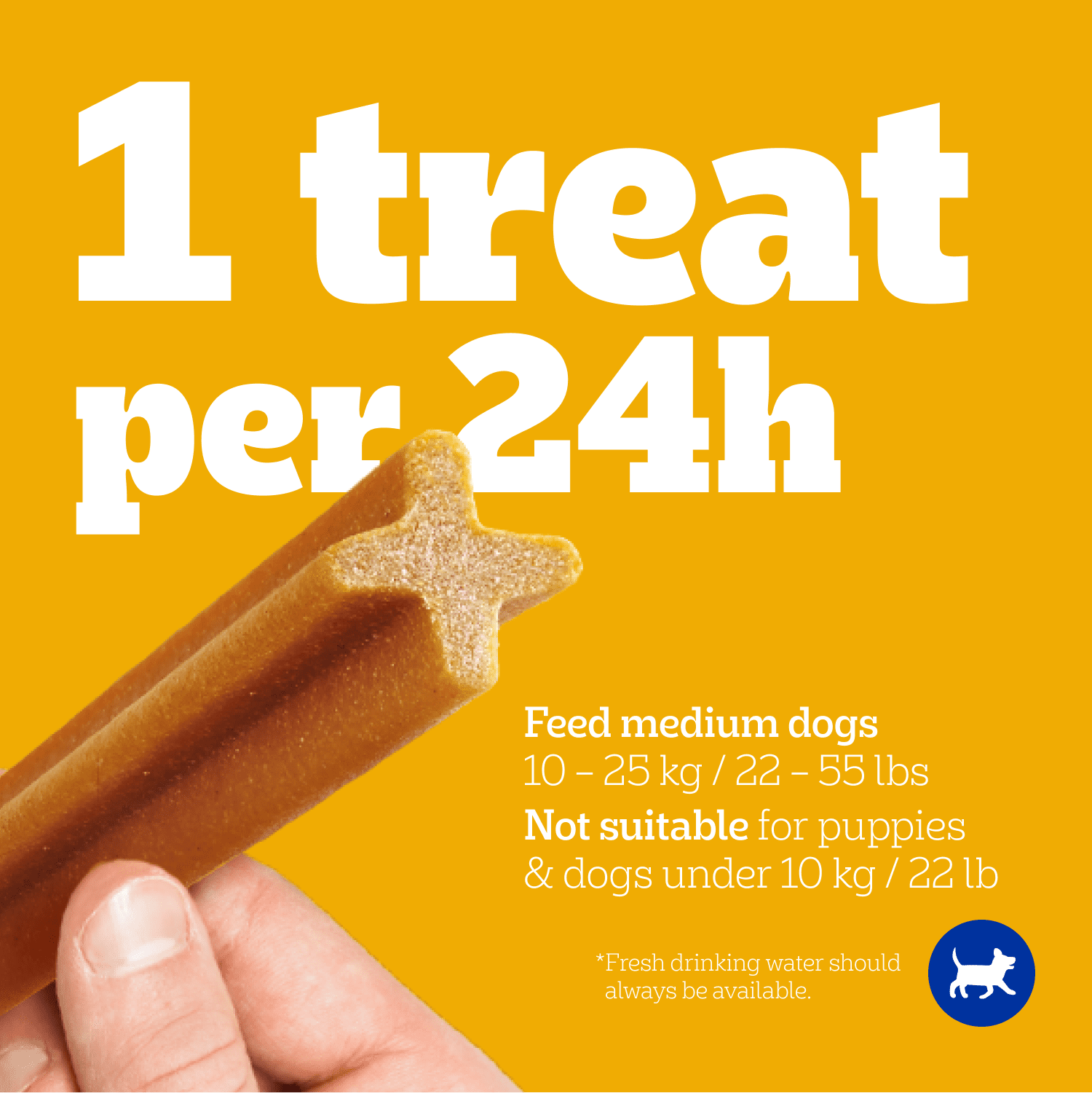 PEDIGREE DENTASTIX Gâteries de soins buccodentaires saveur de bœuf pour chiens adultes de race moyenne – réduisent l’accumulation de plaque et de tartre, 40 bâtonnets