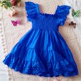 thumbnail image 1 of LOVZFMLL Girl's Pattern Long Sleeves Velvet Court Style Dress, 1 of 4