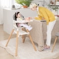 thumbnail image 3 of Costway 6-in-1 Convertible Wooden Baby Highchair Infant Feeding Chair with Removable Tray, 3 of 9