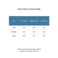 thumbnail image 4 of CTM® Kid's Skinny Dress Belt (Pack of 2 Colors), 4 of 4