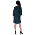 thumbnail image 4 of Moomaya Full Sleeves Gathered Dress w/ Ruffle Waist Casual Flowy Swing Dresses, 4 of 6