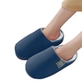 thumbnail image 4 of Men's Warm Soft Flop on Flip Shoe Comfortable Indoor Outdoor Slipper, 4 of 5