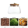 thumbnail image 3 of 1 Pce Contenant Scellé pour Thé de Cuisine Bocal de Rangement en Verre Pratique Boîte Alimentaire (500 ml), 3 of 8
