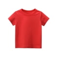 thumbnail image 1 of Vêtements Garçon Vêtements Rouges pour Garçons Chemise Habillée à Manches Courtes pour Garçons T-Shirts pour Tout-Petits 2 Ans Mode Garçons, 1 of 5