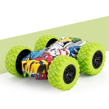 Pisexur Jouets pour Tout-Petits - Voiture Cascadeuse à Double Face Graffiti hors Route Modèle de Voiture Véhicule Jouet pour Enfants Cadeau Jouets Dinosaure Cadeaux pour Bébé Enfants en Liquidation