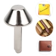 thumbnail image 4 of 100 Pcs Pieds Clou Argent Blanc Fer DIY Cuir Sac à Main Plat Champignon Pointe Rivet Accessoires, 4 of 9