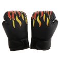 thumbnail image 2 of 2 Paire PU Mousse Rembourré Gant de Boxe Demi Doigt Kickboxing Sparring Punch, 2 of 8