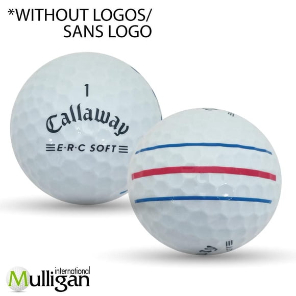 Mulligan - 48 Callaway Chrome Soft Triple Track 5A Pristine Recycled Used Golf Balls, White