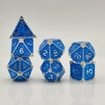 thumbnail image 5 of 7Pcs Polyhedral Dice Irregular Big Numbers Board Casino Board Game Games Blue, 5 of 5