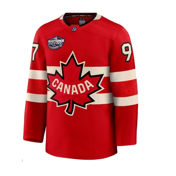 New Canadian National Team Embroidered Hockey Jersey NHL McDAVID Embroidery—WE