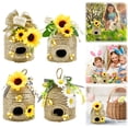 thumbnail image 1 of Bee Hive Decor Beehive Decoration 1 Pack Country Decorative Beehive Natural Beehive Theme Decoration Spring Summer Country Farmhouse Kitchen Table Tiered Tray Decorat, 1 of 5