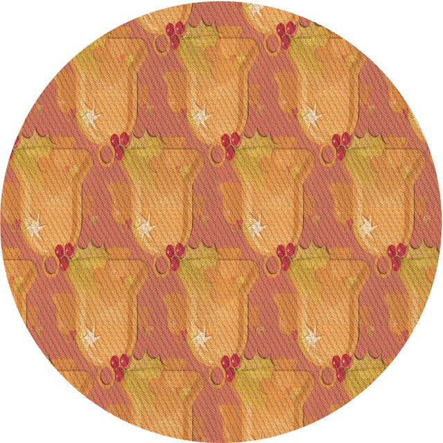 Ahgly Company Tapis d'Intérieur Lavable à la Machine, Carré, Transitionnel, Orange Rouge Orange, Tapis de Zone, 3 Pieds Carré