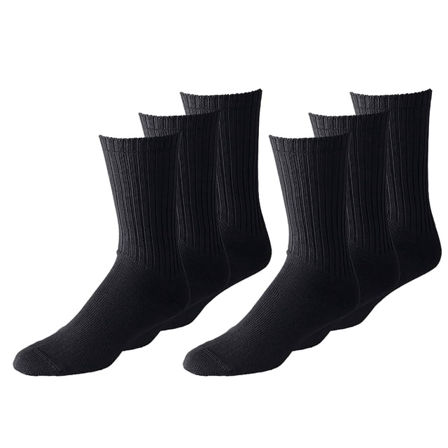 Daily Basic Chaussettes de Sport Unisexes en Coton à Coupe Ras du Cou 48 Unités (6-8, Noir)