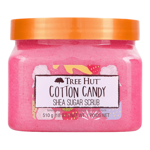 Tree Hut Exfoliant au Sucre de Karité, Barbe à Papa, 18 oz