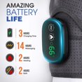 thumbnail image 2 of Ceinture Chauffante d'Épaule pour Masseur, Coussin Chauffant Sans Fil avec 3 Réglages de Température de Vibration, Attelle Ajustable avec Écran LED, 2 of 8