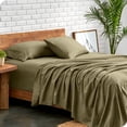 thumbnail image 4 of Bare Home Premium 1800 Collection Ensemble de Draps 5 Pcs, Grand Très Divisé, Olive, 4 of 10