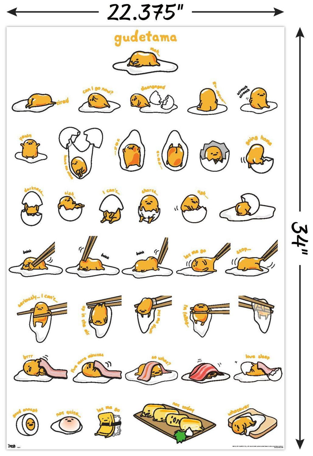 Gudetama - Grid Wall Poster