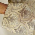 thumbnail image 3 of Vargottam Beige Geometric Design Sheer Georgette Curtains for French Doors & Balcony - 2 Panels, 96" Long, Light Filtering, Grommet Top Printed Drapes for Living Room or Lounge, 3 of 9