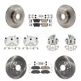thumbnail image 1 of Transit Auto Front Rear Disc Brake Caliper Rotors and Ceramic Pads Kit (10Pc) for Car Honda Civic Acura ILX KC8-102840N, 1 of 11