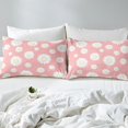 thumbnail image 3 of Erosebridal Housse de Couette Rustique à Marguerites Grand Lit, Literie Rose Format Grand Lit, Déco de Chambre Fleurs Rétro, Réversible 3 Pcs (Sans Couette), 3 of 6