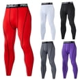 thumbnail image 3 of Pantalon de Sport de Compression pour Hommes, Leggings, Bas de Course Serrés E7L1, 3 of 9