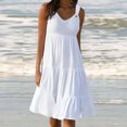 thumbnail image 2 of Yuyuzo Robes pour Femmes 2024 Décontractées Sans Manches Robes d'Été de Plage Robe à Volants Robe de Fête, 2 of 7