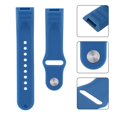 thumbnail image 1 of 2 PACKS Y68 / D20 Silicone Wristband Watch Accessories Intelligent Watch Watchband blue, 1 of 8