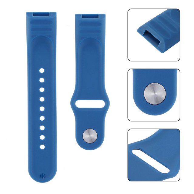 2 PACKS Y68 / D20 Silicone Wristband Watch Accessories Intelligent Watch Watchband blue
