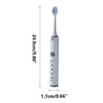thumbnail image 2 of Dvkptbk Electric Toothbrush, Soft Toothbrushes for Adults And Kids 6 Brush Heads, One Charge Use for 90 Days, 5 Modes 2 Minutes Build In Smart Timer, Rechargeable Toothbrushes, 2 of 2