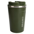 thumbnail image 1 of Insulated Cup, Coffee Mug Matte Texture Double-Layer Portable Car Spill Proof  For Car Green, 1 of 8