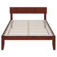 thumbnail image 3 of AFI Boston Solid Wood Full Size Modern Platform Bed in Walnut, 3 of 6