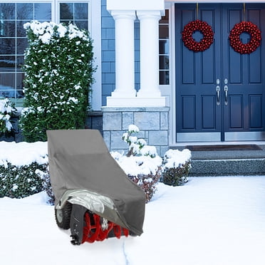 HWRETIE Housse de Souffleuse à Neige Imperméable en Polyester, Housse Protectrice avec Cordon de Serrage, Boucles Coupe-Vent, Rangement Extérieur