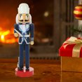 thumbnail image 4 of Wood Christmas Nutcracker Figurine Tabletop Small Nutcracker Decoration Xmas Party Layout Puppet, 4 of 9
