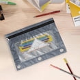 thumbnail image 5 of Dvruxg 2 Pcs Trousse à Crayons, Trousse à Crayons Trois Trous avec Fermeture Éclair Unique, Sac de Rangement de Documents en PVC Transparent, Grande Capacité Trousse à Crayons avec Fermeture Éclair, Trousse à Crayons Transparente, 5 of 5