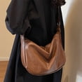 thumbnail image 4 of SLYNSHome Sac Bandoulière pour Femmes en Cuir, Sacs Bandoulière, Sac à Main d'Épaule, Cabas, Sacs à Main pour Plein Air, Randonnée, Vélo, Voyage - Café, 4 of 7