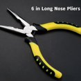 thumbnail image 3 of Heavy Duty 6 Combination Long Nose Side Cutter Cutting Pliers Hot R0 T2C6, 3 of 8
