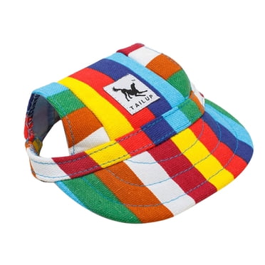 EGNMCR Pet Hats Small Pet Summer Canvas Cap Dog Baseball Visor Hat Puppy Pe ha