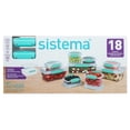 thumbnail image 2 of Sistema Klip It Food Storage Containers, Accents Collection, Teal, 18-Piece Set, 2 of 4
