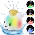 thumbnail image 2 of Water Spray Toy Electric: Whale Rotatable Light up Bath Sprinkler Toy Shower Toy, 2 of 9