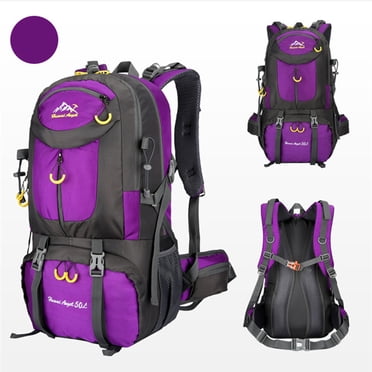 SuoKom Sac à Dos de Randonnée 50 L Imperméable Essentiels de Camping Sac 45+5 Litres Léger Sac à Dos de Randonnée Accessoires de Camping en Liquidation