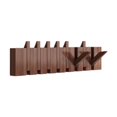 thumbnail image 1 of Siruishop Wall Mounted Coat Rack, Flip Down Wall Hook Rack, Decorative, Entryway Coat Rack walnut color 8 key, 1 of 8