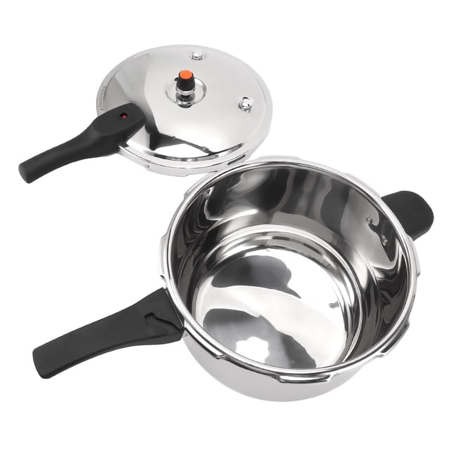 Pressure Cooker, 80KPA Explosion Proof Stainless Steel Pressure Canner with Valve & Handle, Efficient and Fast Cooking Pressure Cooking Pot for Gas Stove Induction Cooker
