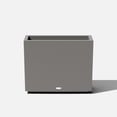 thumbnail image 1 of Veradek Block Series Span Short Plastic Planter - Gray, 1 of 11