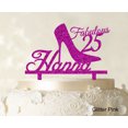thumbnail image 1 of Custom Birthday Cake Topper Personalized Glitter Cake Topper Color Option Available 5-7 Inches Wide, 1 of 1