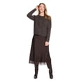 thumbnail image 2 of George Women's Lace Trim Satin Skirt, 2 of 6